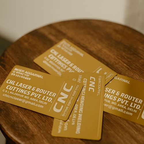 Smooth Stainless Steel Metal Visiting Cards, Brand Name : Chl