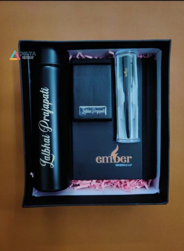 Plain Stainless Steel Polished Corporate Gift-set