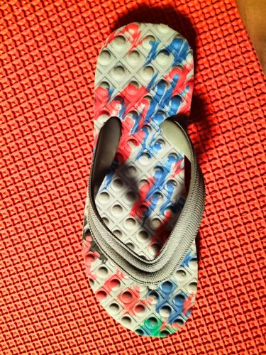 Printed Rubber Ladies Slippers, Color : Multicolor for Casual Wear