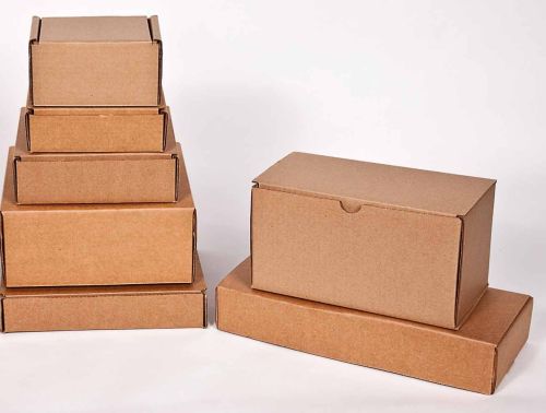 Cardboard E Commerce Packaging Box, Color : Brown