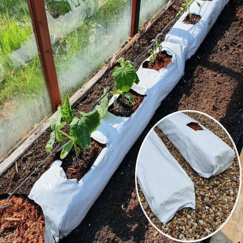 Plain Cocopeat Grow Bags, Color : White for Growing Plants