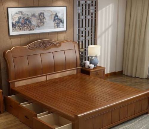 Sheesham Wooden Beds Standard Antique for Home