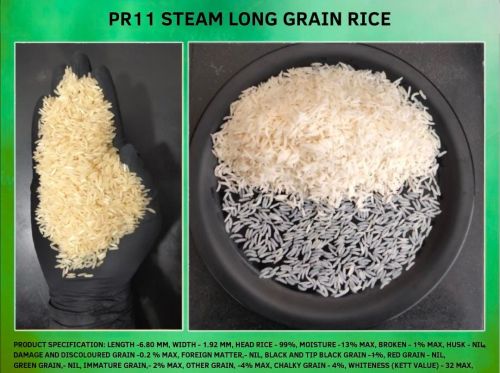 Soft Natural PR11 Steam Rice, Color : White