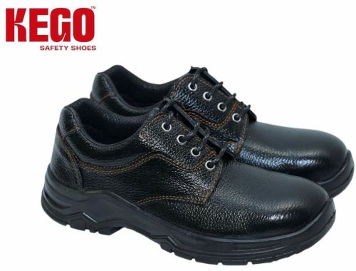 Kego Black Oil Resistant Leather Safety Shoes