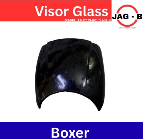 ABS Plastic Bajaj Boxer Ub Bike Visor Glass, Color : Black