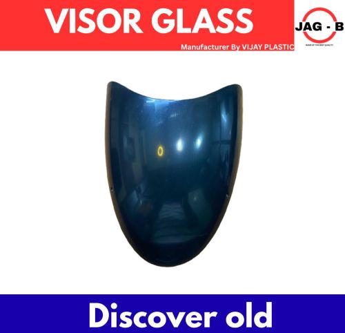ABS Plastic Bajaj Discover Headlight Visor Glass, Color : Black