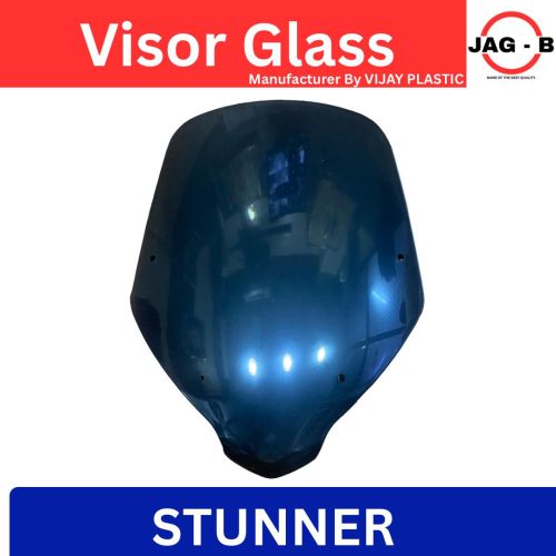 Fiber Honda Cbf Stunner Visor Glass, Color : Black for Bike Fitting