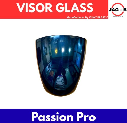 ABS Plastic Passion PRO Digital Headlight Visor Glass, Color : Black