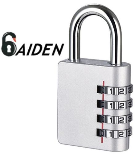 Non Polish Stainless Steel Aiden 4-digit Combination Padlock