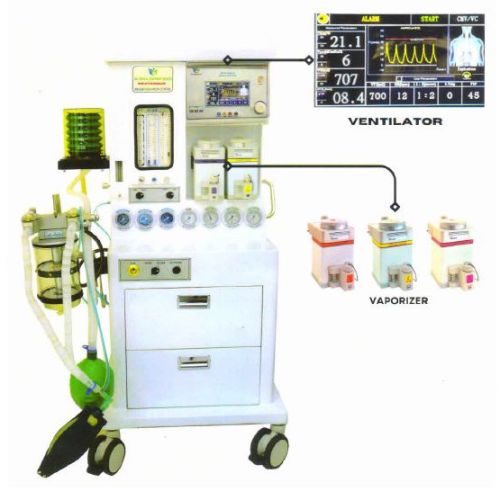 Automatic Electric Anesthesia Ventilator, Color : Grey, White