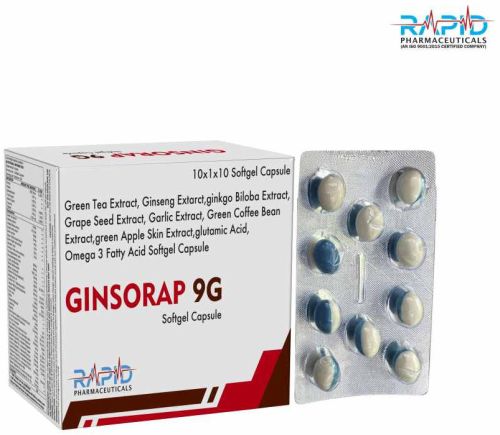 Ginorap 9G Multivitamin Capsule, Packaging Type : Box