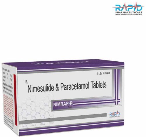 Nimrap P Nimesulide Paracetamol Tablet, Packing Type : Blister Pack