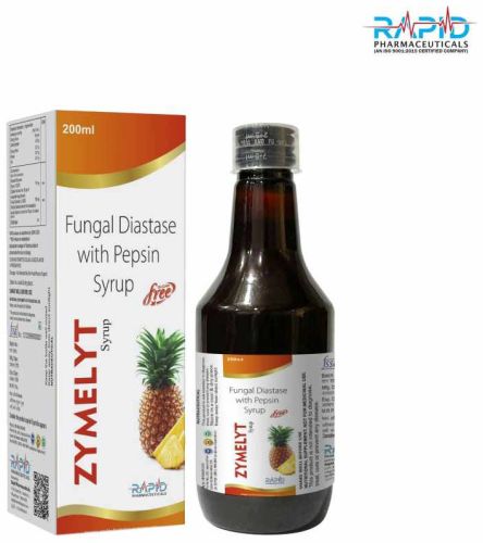 Zymelyt Fungal Diastase Pepsin Syrup, Packaging Type : Bottle