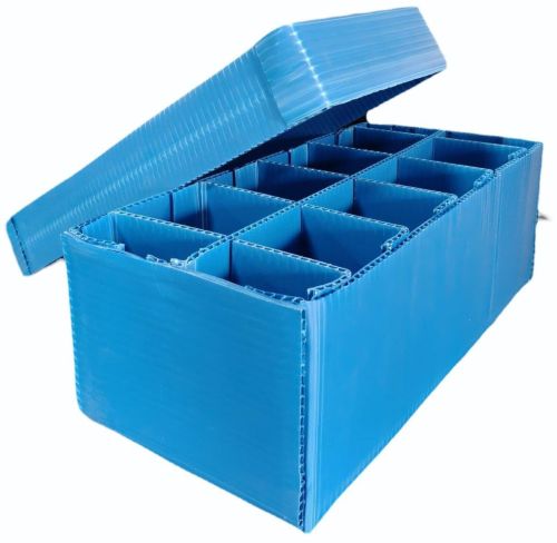 Polypropylene Partitioned Corrugated Box for Storage Transportation