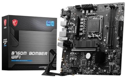 Msi B760M Bomber Wifi Motherboard – Micro-ATX (Price: ₹11,500)