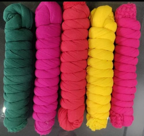 Plain Multicolor Cotton Dupatta