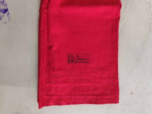 Red Plain Cotton Poplin Petticoat