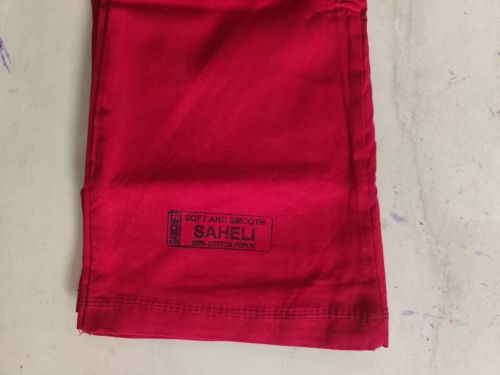 Plain Red Soft Cotton Poplin Petticoat, Packaging Type : Plastic Bag