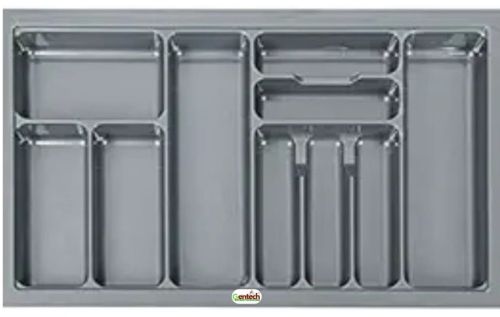 Plain PVC Cutlery Tray, Color : Grey, Brand Name : Gentech