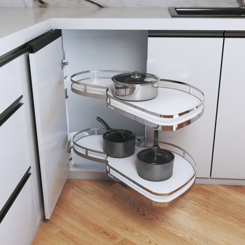 Wooden Plain S Corner Kitchen Unit, Brand Name : Gentech Modern