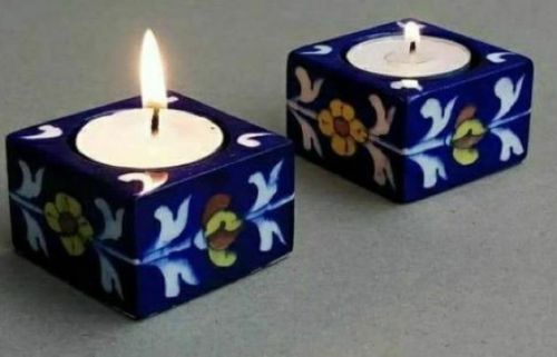 Handmade Ceramic Candle Holder Antique for Decorative