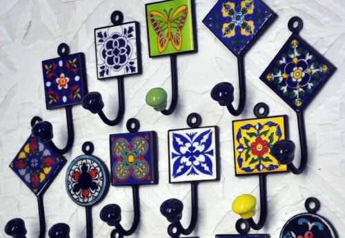 Hanging Ceramic Key Hook, Weight : Lightweight