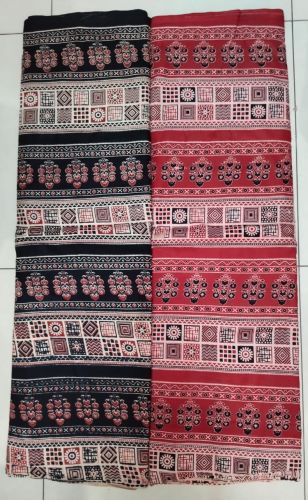 Printed Ajrakh Cotton Dupatta