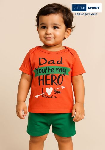 100% Cotton Little Smart Baba Suit, Gender : Boys, Neck Type : Round