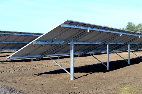 MS/GI Ground Mounted Solar Panel Structure Customizable