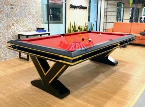 Oak Wood Polished American Pool Table, Color : Multi Colour