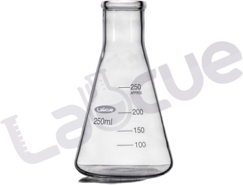 Printed Glass Conical Flask, Color : Transparent for Laboratory