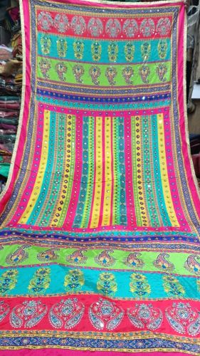 Chanderi Embroidered Elegant Womens Dupatta Soft Fabric