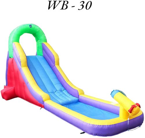 Plain PVC Inflatable Water Slide, Color : Multicolor