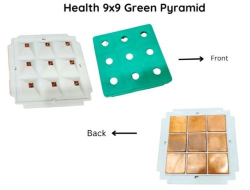 Polished Vastu Pyramid Health 9 9 Green Religious for Luck, Wealth