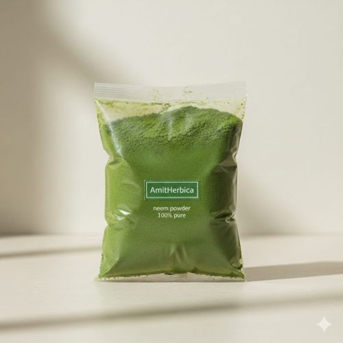 Amit Herbica Green Pure Neem Powder, Packaging Size : 1Kg
