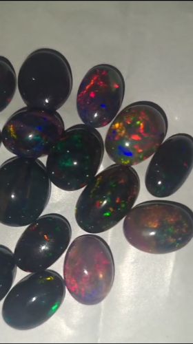 Ethopian Opal Stones, Color : Black