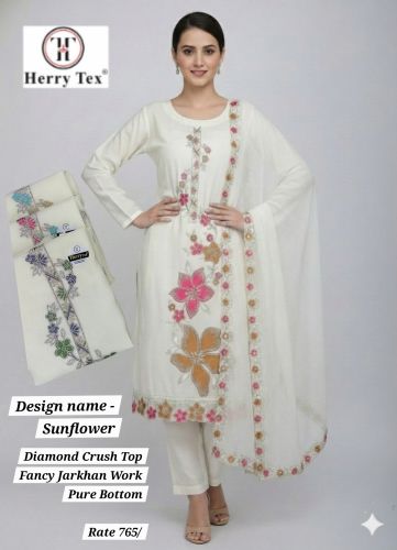 Ladies Embroidered Unstitched Suits