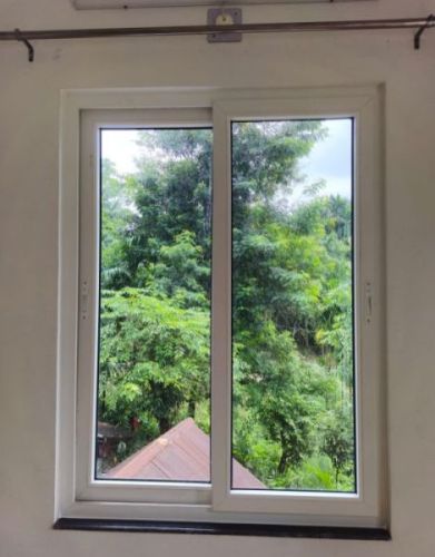 Polished UPVC Sliding Windows, Color : Transparent