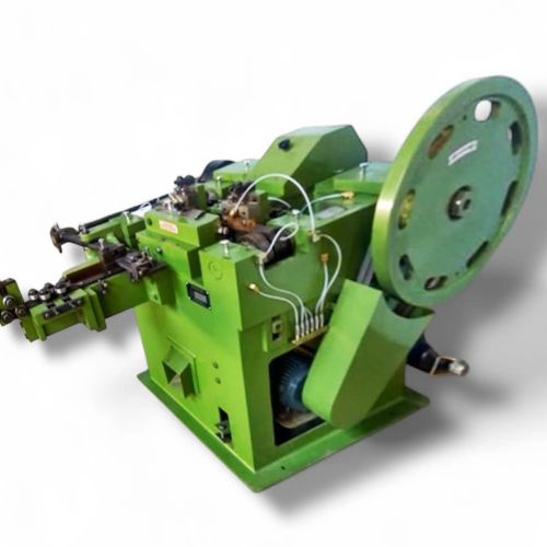 Electric Mild Steel Wire Nail Making Machine, Color : Green
