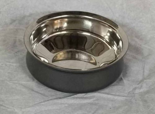 Cast Iron Serving Bowl, Color : Black & Silver