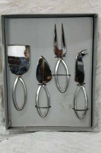 Stainless Steel Hand Made Cheese Knife Set
