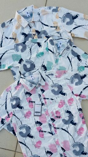 Printed Cotton Kids Shirts Half Sleeve, Gender : Boys