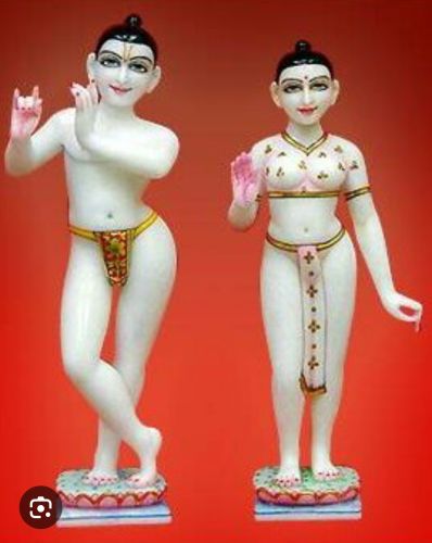 Polished Marble Krishna Statue, Color : White