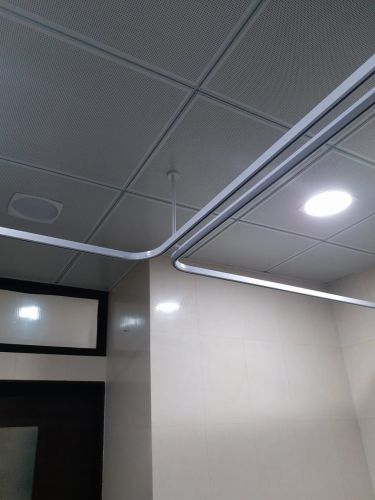 Automatic Hospital Curtain Track, Color : Light White