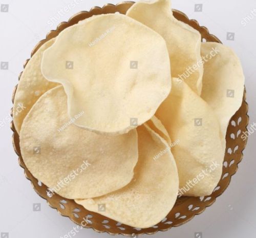 Plain Appalam, Color : Light Yellow, Taste : Salty