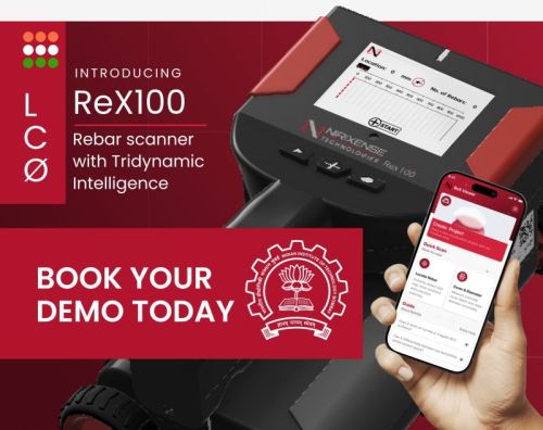 REX 100 Rebar Concrete Scanner (Cover Locator)