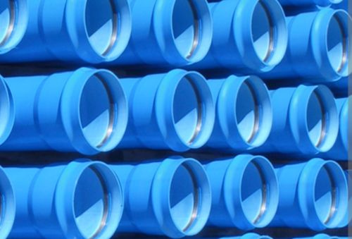 Blue PVC O Pipes, Shape : Round for Industrial