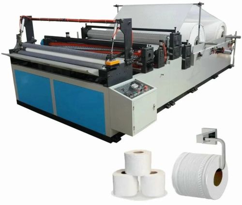 Mild Steel 50 Hz Toilet Paper Roll Making Machine, Voltage : 220 V
