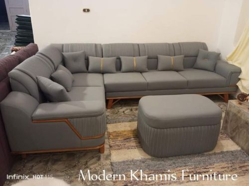 Plain 7 Seater Sofa, Color : Silver