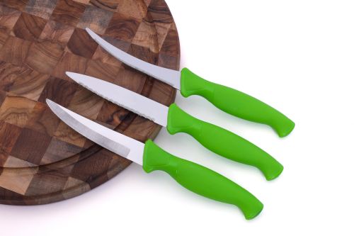 Plain Polished Kitchen Knives Contemporary